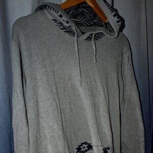 Wool Hoodie with Aztec Design